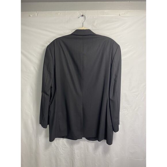 Hart Schaffner Marx Gold Trumpeter Blazer Jacket Wool Charcoal Grey Size 42R - Picture 2 of 4